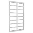 Ver imagem 1 de Porta Correr 2 Folhas Móveis Central com Travessa Topsul 210x120cm Esquadrisul Branco