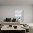 Ver imagem 2 de Porta Correr 2 Folhas Móveis Central com Travessa Topsul 210x120cm Esquadrisul Branco
