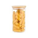 Ver imagem 3 de Pote de Vidro Porta Mantimentos Hermético com Tampa de Bambu 770ml - Plasvale Marrom