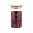 Ver imagem 5 de Pote de Vidro Porta Mantimentos Hermético com Tampa de Bambu 770ml - Plasvale Marrom