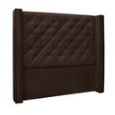 Ver imagem 1 de Cabeceira Decorativa King Size 2,19M Loewe Suede Café - Gran Belo
