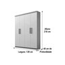 Guarda-roupa 4 Portas Branco Colibri 1,38 D'doro - 4