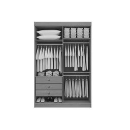 Guarda-roupa 4 Portas Branco Colibri 1,38 D'doro - 3