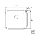 Ver imagem 4 de Cuba de Embutir Dora Aço Inox Acetinado 40 Bl R6 - Tramontina 94900/504