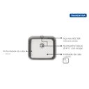 Ver imagem 3 de Cuba de Embutir Dora Aço Inox Acetinado 40 Bl R6 - Tramontina 94900/504