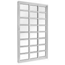 Ver imagem 1 de Porta Correr 3 Folhas Móveis Central com Travessa Topsul 210x150cm Esquadrisul Branco