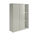 Ver imagem 5 de Armário Multiuso Alto 2 Portas 4 Prateleiras com Nicho Oslo