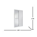 Ver imagem 3 de Porta Balcão Veneziana 3 Folhas Móveis Central Topsul 210x120cm Esquadrisul