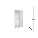 Ver imagem 4 de Porta Balcão Veneziana 3 Folhas Móveis Central Topsul 210x150cm Esquadrisul Branco