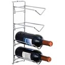 Ver imagem 4 de Kit 5 Suportes para Garrafas de Vinho Adegas de Parede Aramadas Aço Restaurante Bar Masutti
