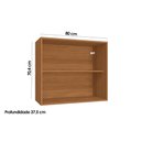 Ver imagem 3 de Módulos de Cozinha Kappesberg Ciela Armário Ciela R644 C- 2 Portas 80cm Canela-kappesberg