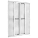 Ver imagem 1 de Porta Balcão Veneziana 6 Folhas Central Topsul 210x150cm Esquadrisul Branco