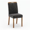 Ver imagem 2 de Conjunto de Mesa Anjo com 4 Cadeiras Gol Mel-cinza/cinza