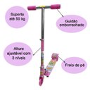 Ver imagem 6 de Patinete Infantil Radical 3 Rodas Led Dobrável e Altura