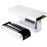 Fechadura Imã Magnética 150kg Branca Suporte U Blindex Botoeira Receptor Controle - 3