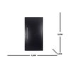 Porta Lambril Pivotante com Puxador Direita Topsul 220x120cm Esquadrisul - 3
