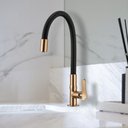 Ver imagem 6 de Torneira Lorenzetti Lorenflex Com Bica Flexível De Bancada 1177 RG27 Rose Gold