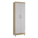 Ver imagem 5 de Cômoda 867 4 Gavetas com Armário Multiuso 2 Portas Damasco Off White - Poquema
