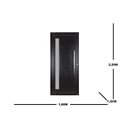 Ver imagem 4 de Porta Lambril Pivotante com Puxador e Visor Direita Topsul 220x100cm Esquadrisul