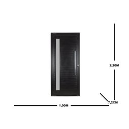 Porta Lambril Pivotante com Puxador e Visor Direita Topsul 220x100cm Esquadrisul - 4
