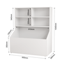 Organizador de Brinquedos Branco com Nichos para Quarto Infantil - 4