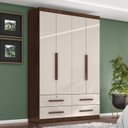 Ver imagem 1 de Guarda Roupa 4 Portas 4 Gavetas Maximus Plus