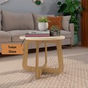 Ver imagem 3 de Mesa de Centro Jasmin 100% Mdf Off White / Carvalho