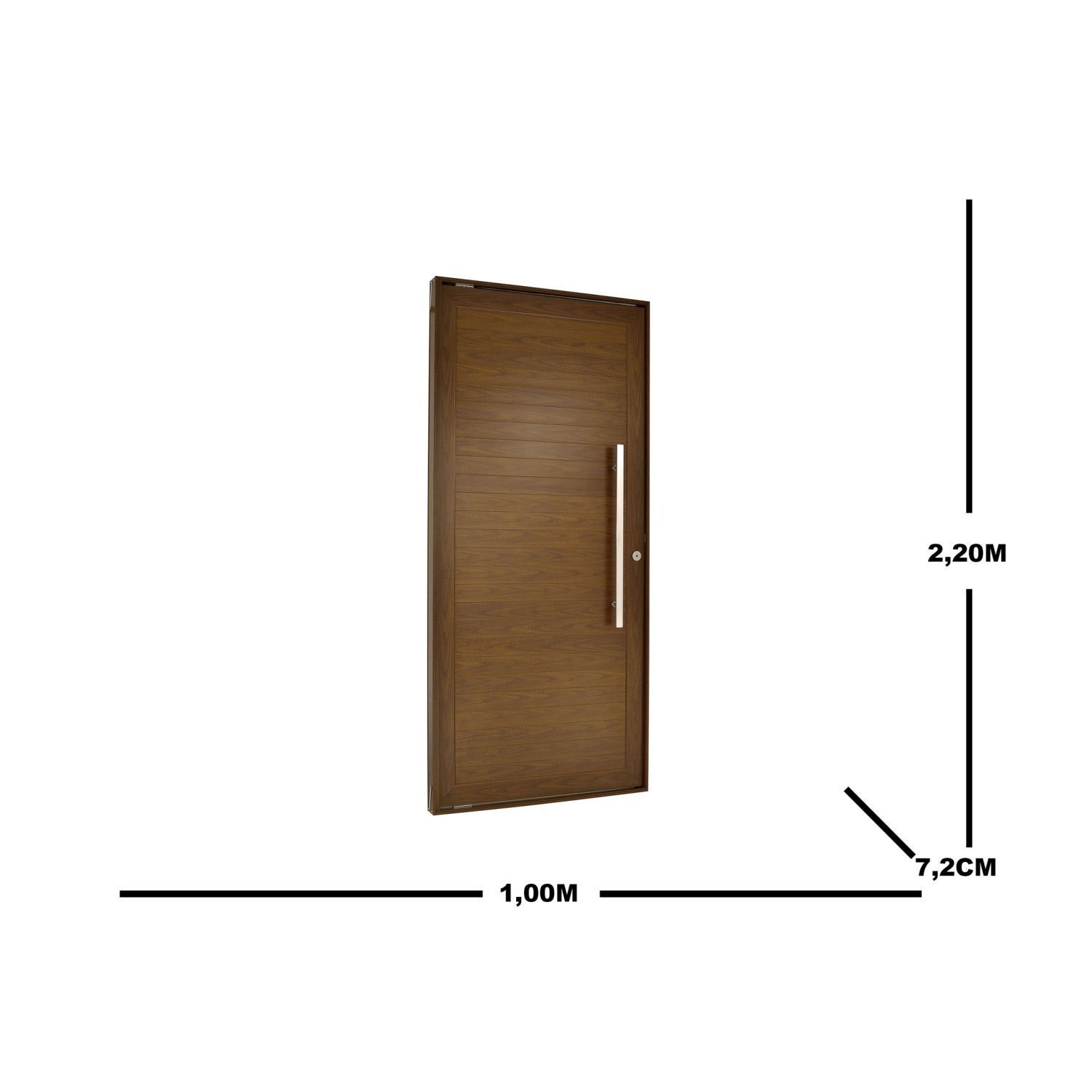 Porta Lambril Pivotante com Puxador Esquerda Topsul 220x120cm Esquadrisul - 3