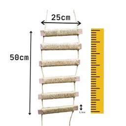 Ponte Escada de Parede para Gatos Playground em Sisal - 2