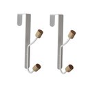 Ver imagem 1 de Conjunto 2 Cabideiros Ferreiro Gancho para Porta Branco