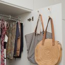 Ver imagem 3 de Conjunto 2 Cabideiros Ferreiro Gancho para Porta Branco