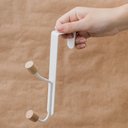 Ver imagem 2 de Conjunto 2 Cabideiros Ferreiro Gancho para Porta Branco