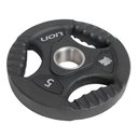 Ver imagem 2 de Anilha 5 Kg Musculação em Aço e Borracha Vulcanizada Lion