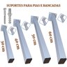 Suporte Pia de Parafusar 30cm 30 peças Grapa Bancada Granito - 7