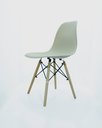 Ver imagem 4 de Kit 2 Cadeira Eiffel Moderno Bege Sala Jantar Base Madeira
