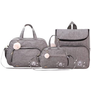 Kit Bolsas Maternidade Espera Feliz Garden - Cinza