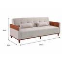Ver imagem 2 de Sofá-Cama Orthomax Lis Reclinável 3 Lugares