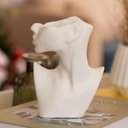 Ver imagem 5 de Vaso Decorativo Perfil Rosto Artesanal Decoração Sala e Casa Palha