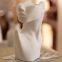 Ver imagem 6 de Vaso Decorativo Perfil Rosto Artesanal Decoração Sala e Casa Palha