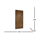 Ver imagem 4 de Porta Lambril Pivotante com Puxador Topsul 220x100cm Esquadrisul Abertura Esquerda Marrom