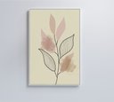 Ver imagem 1 de Quadro Abstrato Folhas 4 - 60x40 Cm - Vidro Impresso