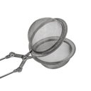 Ver imagem 4 de Infusor Cha Coador Difusor Peneira Ervas Aço Inox Cabo Pinça
