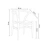 Kit 2 Cadeiras Wishbone Madeira Maciça Valentina - 3
