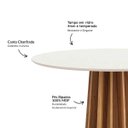 Ver imagem 6 de Conjunto Mesa de Jantar com Tampo de Vidro 115cm 4 Cadeiras