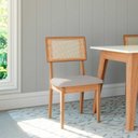 Ver imagem 5 de Conjunto Mesa de Jantar com Tampo de Vidro 115cm 4 Cadeiras