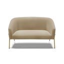 Ver imagem 2 de Sofá 2 Lugares Namoradeira Pé de Ferro Dourado Stella Suede D03 - D’Rossi
