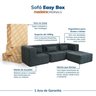 Sofá de Canto Modular de Espuma Easybox Cabecasa Madeiraoriginals - 9