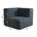 Ver imagem 3 de Sofá Canto Modular de Espuma Easybox CabeCasa MadeiraOriginals Cotelê Verde Escuro