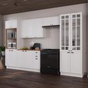Ver imagem 1 de Cozinha Modulada Completa Americana 100% MDF 350cm com Rodapé Provence Multimóveis Crink-CPL010
