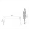 Mesa de Jantar 6 Lugares Lisboa Off White/freijó - Dalla Costa - 4